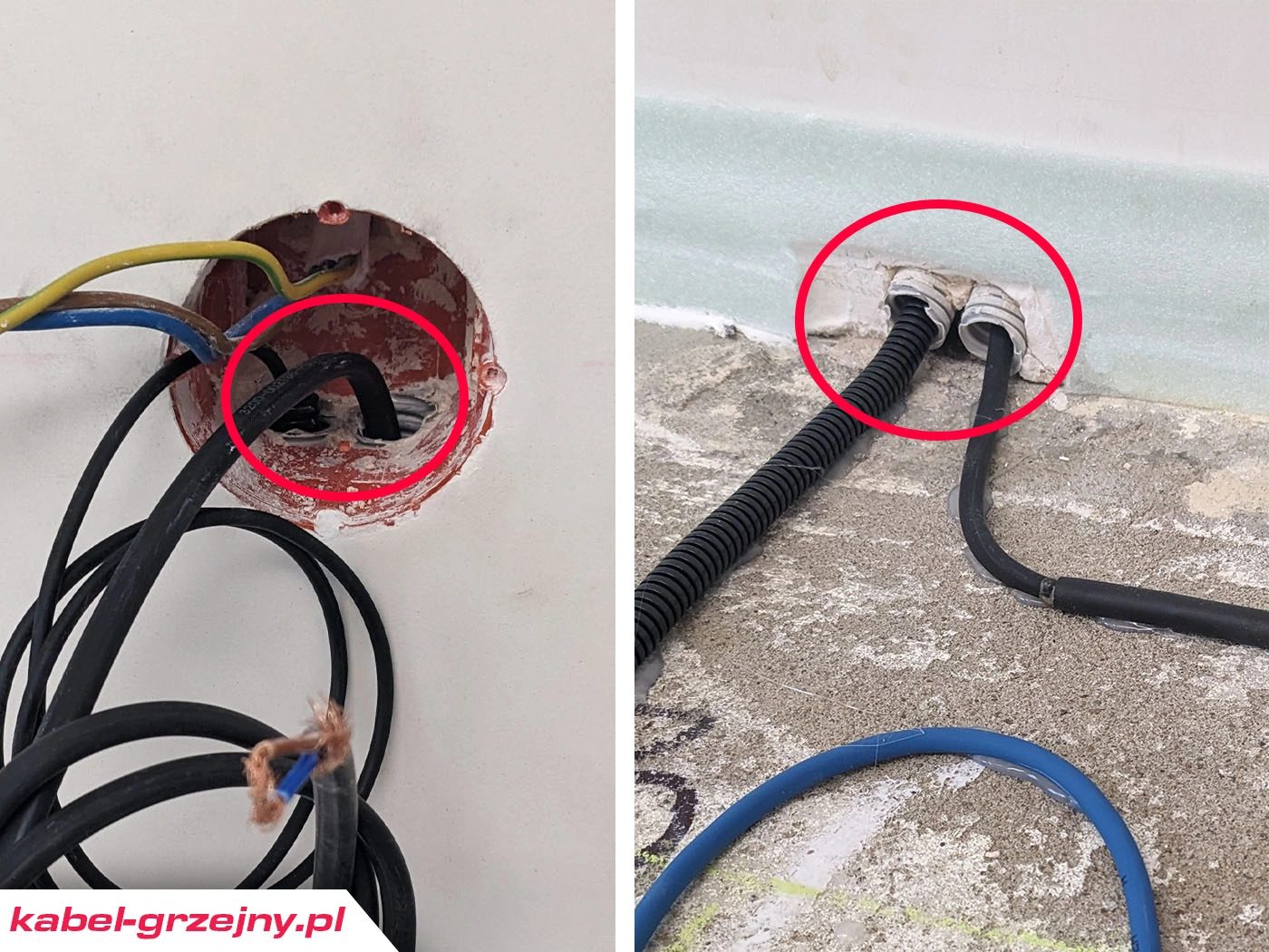 Co od puszki termostatu do poziomu podłogi?