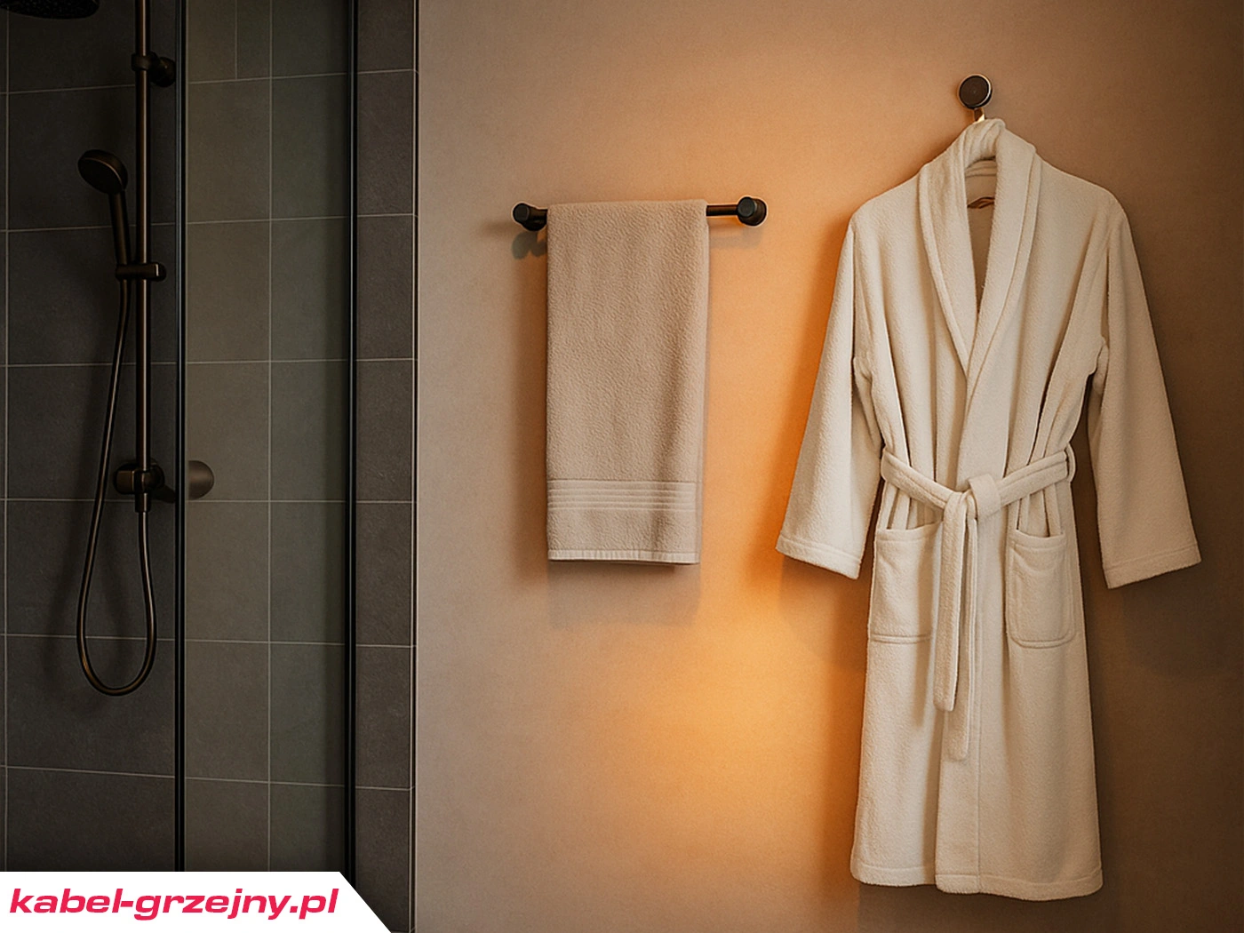 elektryczne ogrzewanie ściany w łazience