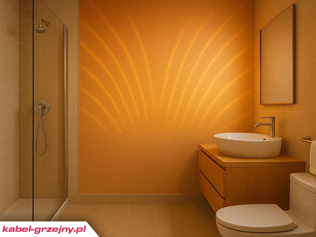 ogrzewanie ściany w łazience