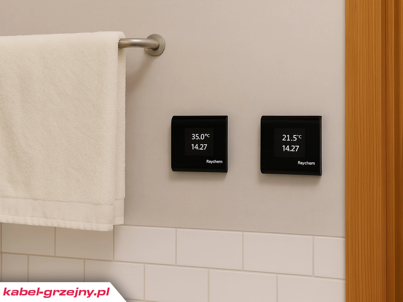 Oddzielne sterowanie elektrycznym ogrzewaniem ściany i podłogi
