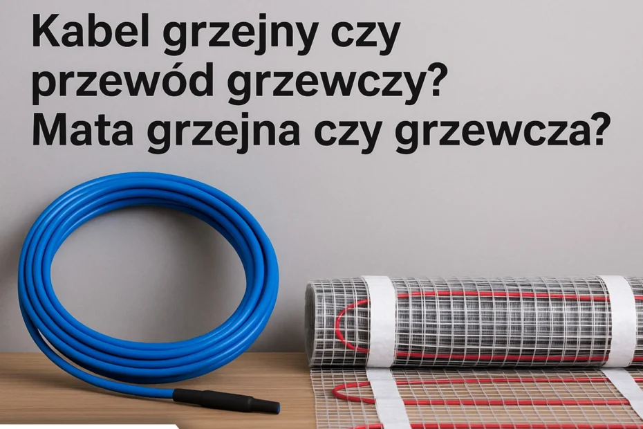 Kabel grzejny czy przewód grzewczy oraz mata grzejna czy mata grzewcza - poprawne nazewnictwo wg norm