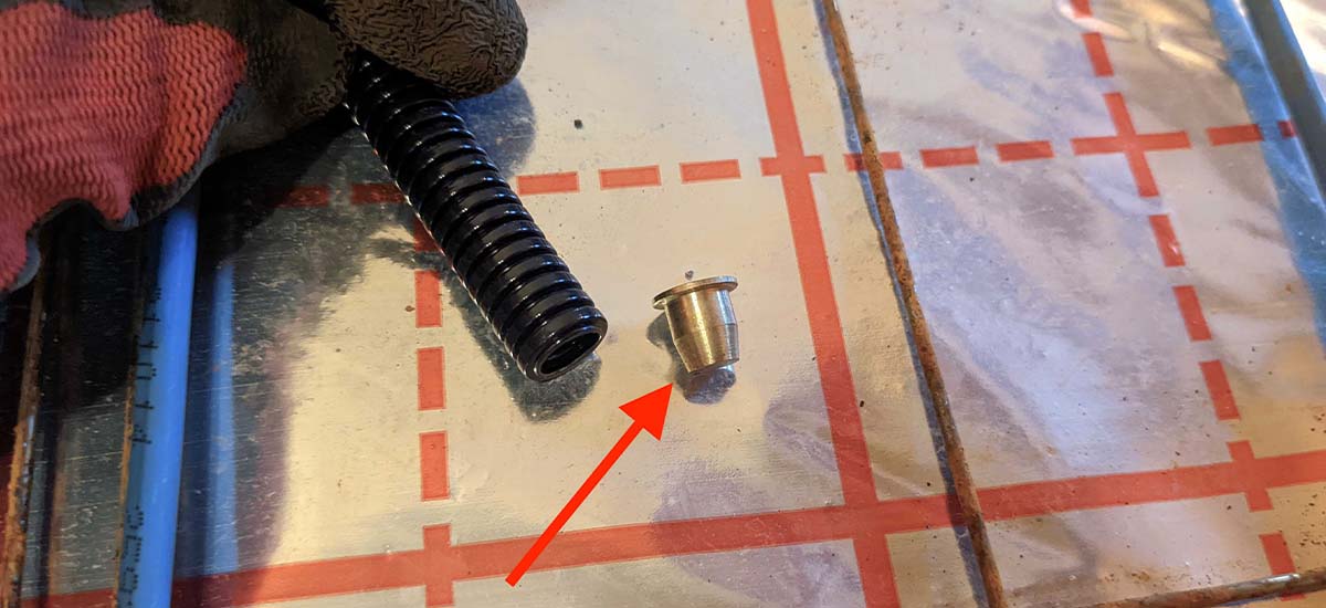 Zaślepka mosiężna