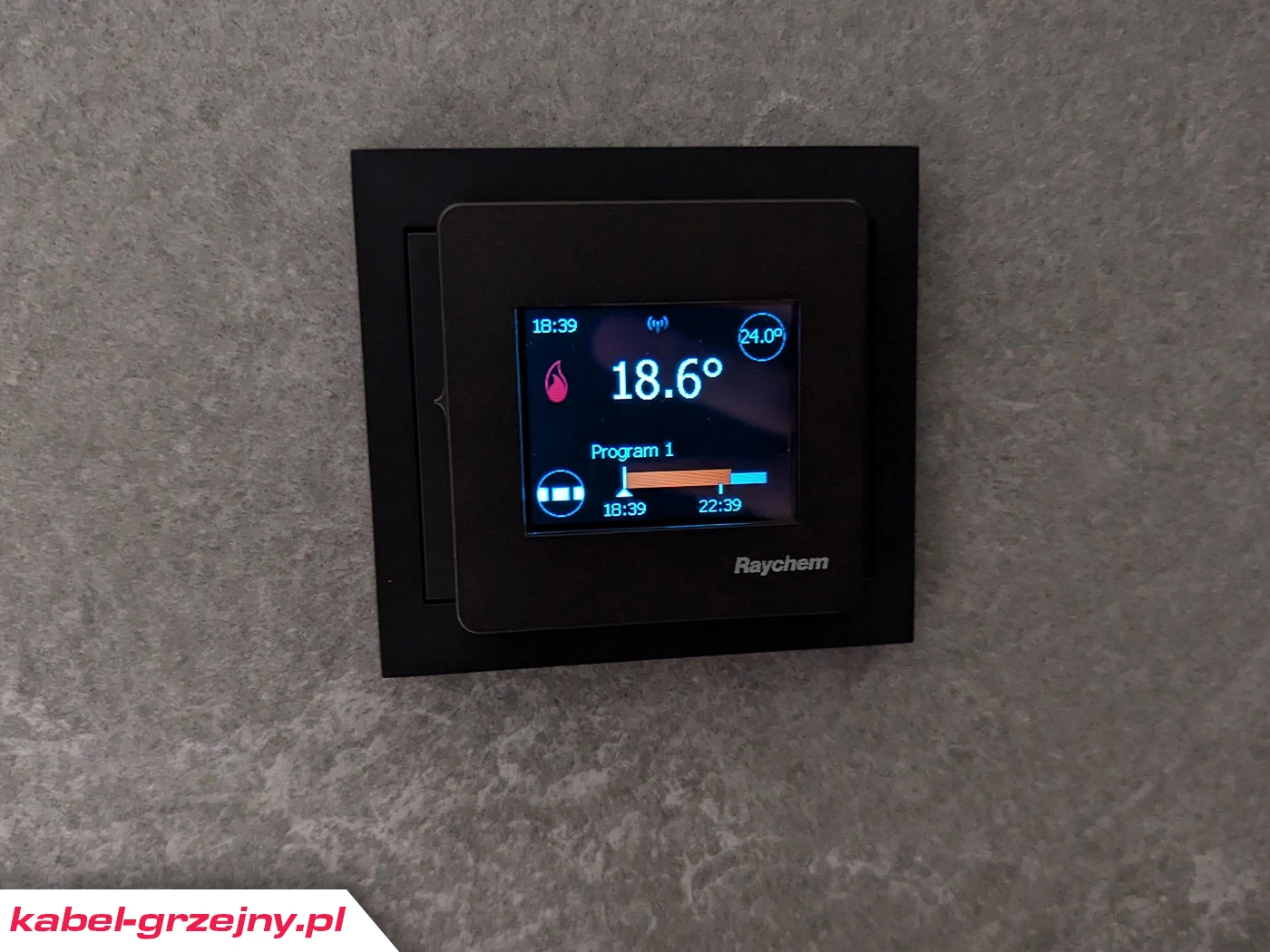 termostat do elektrycznego ogrzewania ściennego