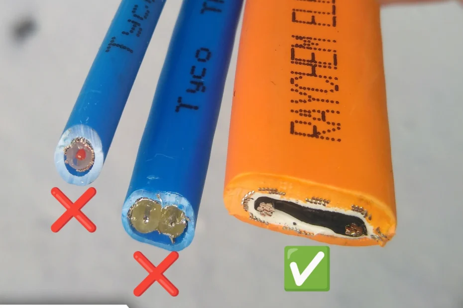 Czy kabel grzejny może się dotykać lub krzyżować?