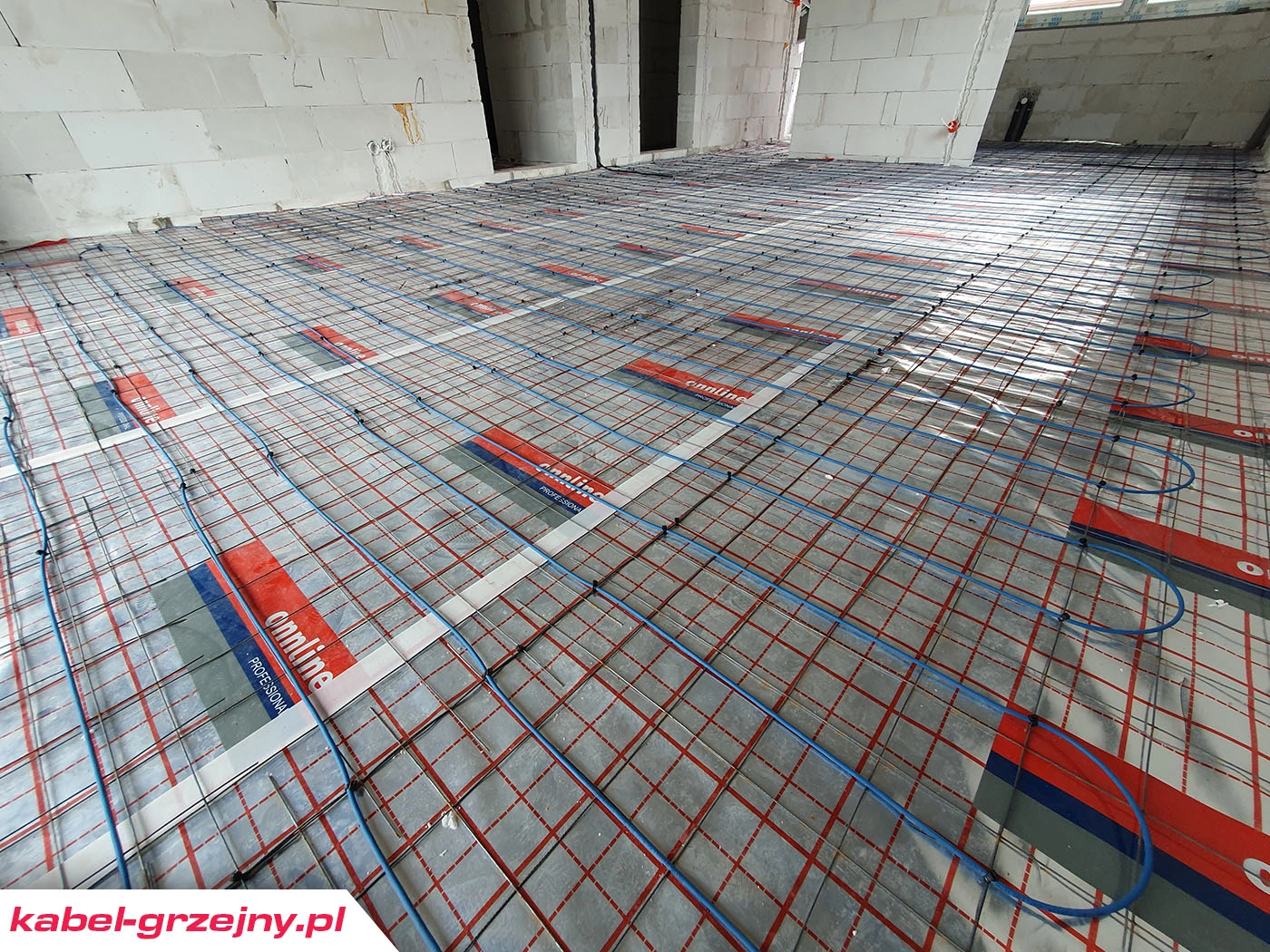Elektryczne ogrzewanie akumulacyjne w wylewce betonowej lub anhydrytowej