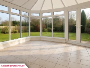 Elektryczne ogrzewanie podłogowe w ogrodzie zimowym