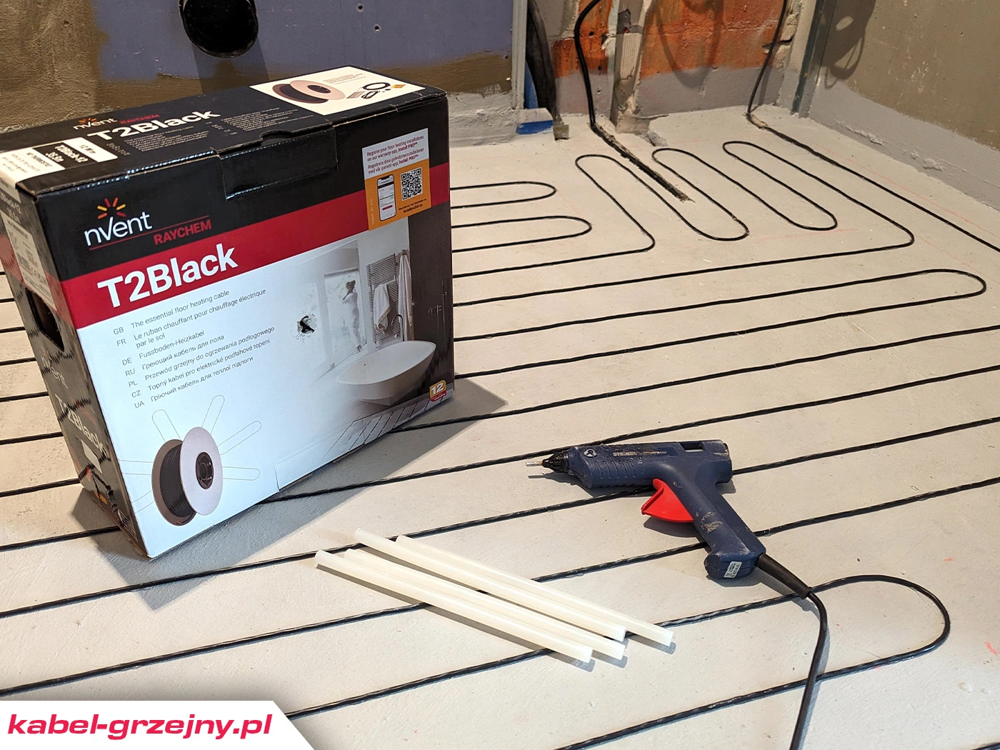 Kabel grzejny pod płyty marmurowe, kamień i wylewkę