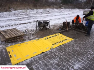 Przenośna mata grzejna do rozmrażania ziemi