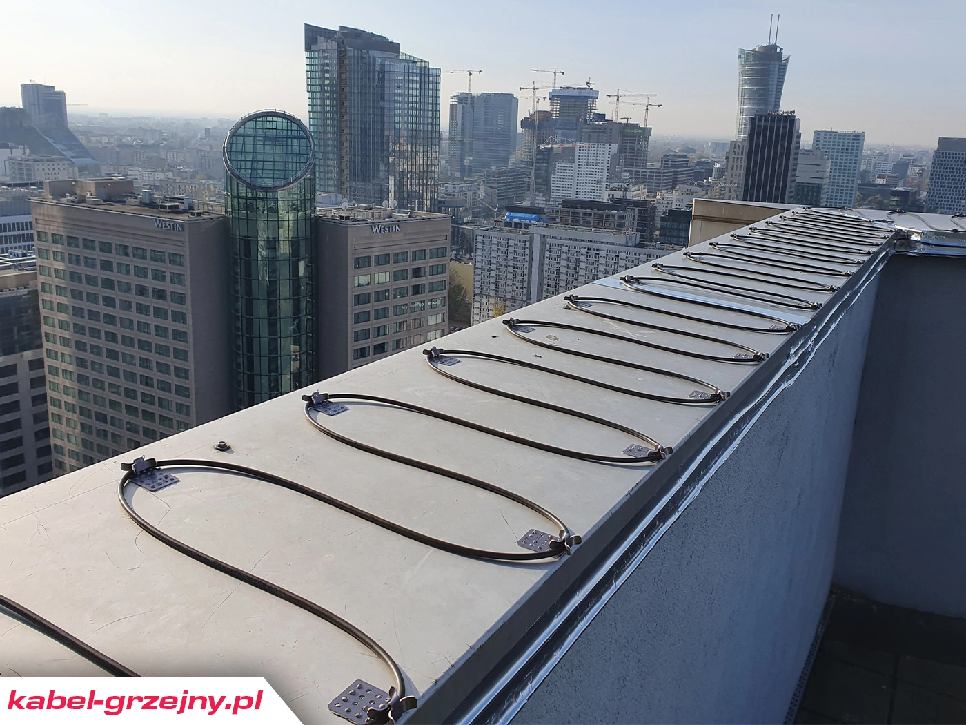 Stałooporowe kable grzejne na dachach i w rynnach
