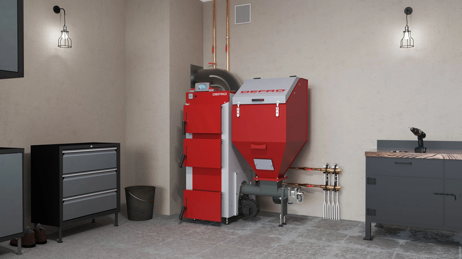 Kocioł na ekogroszek (węgiel)