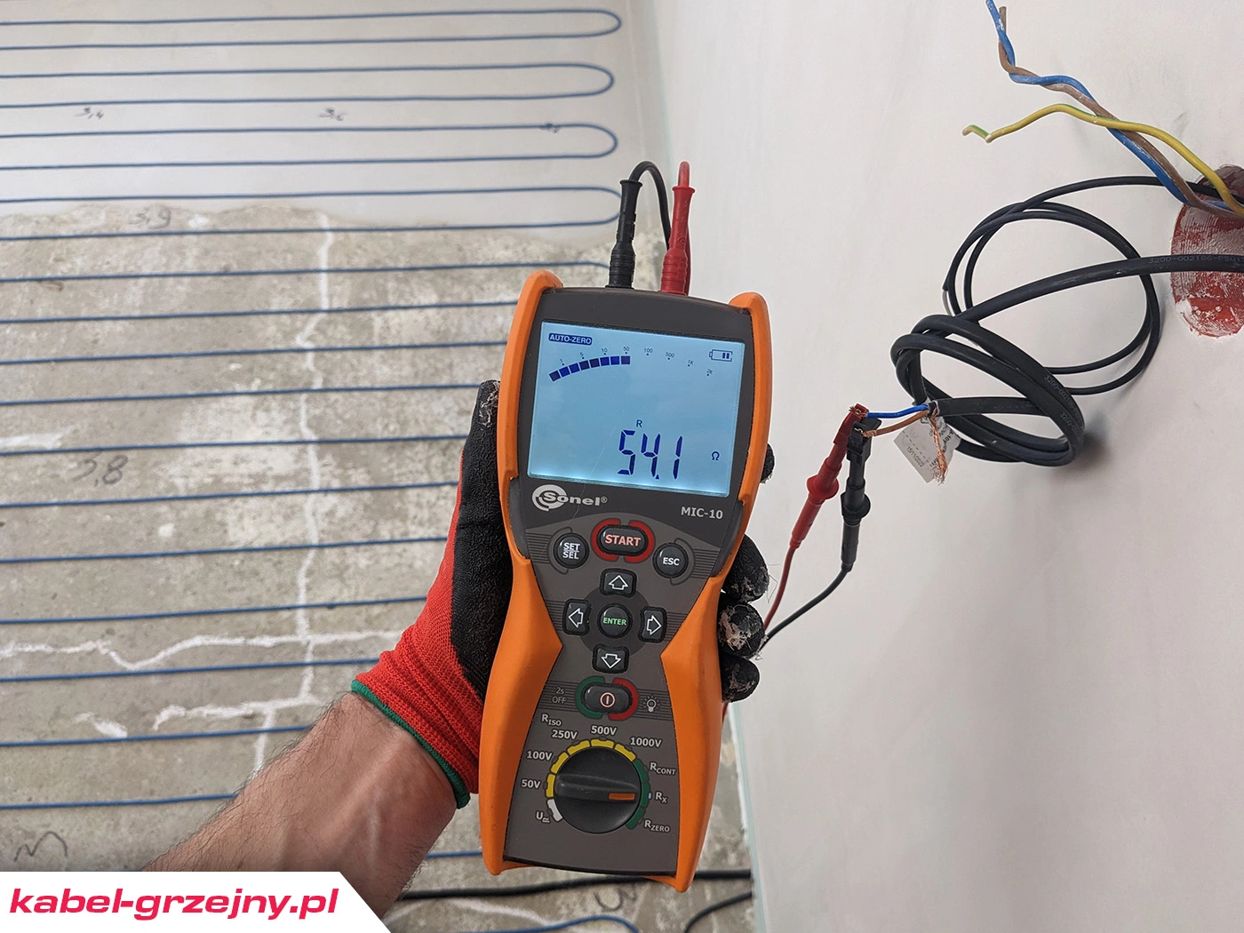 Pomiar rezystancji maty grzejnej