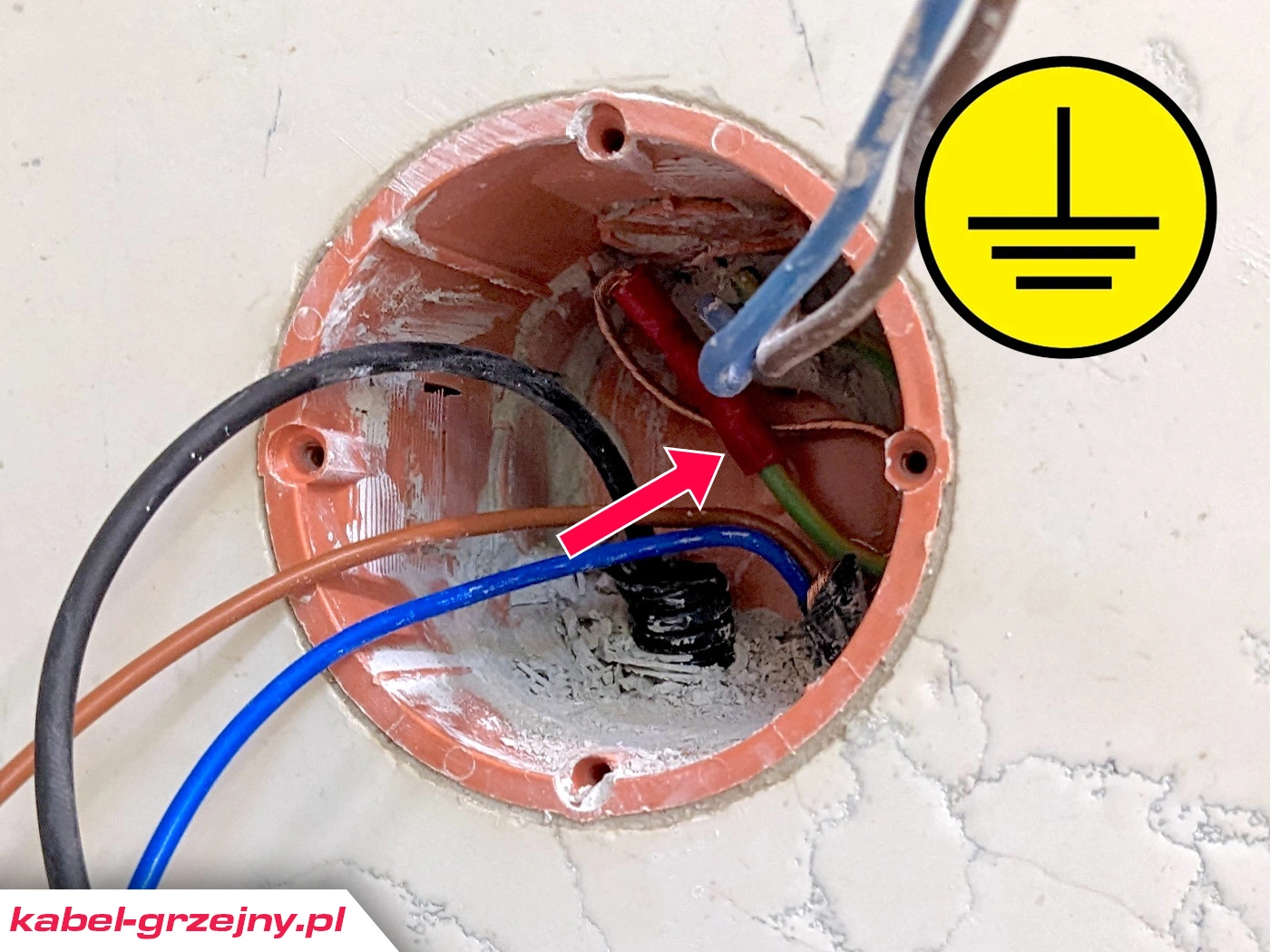 prawidłowe uziemienie maty grzejnej