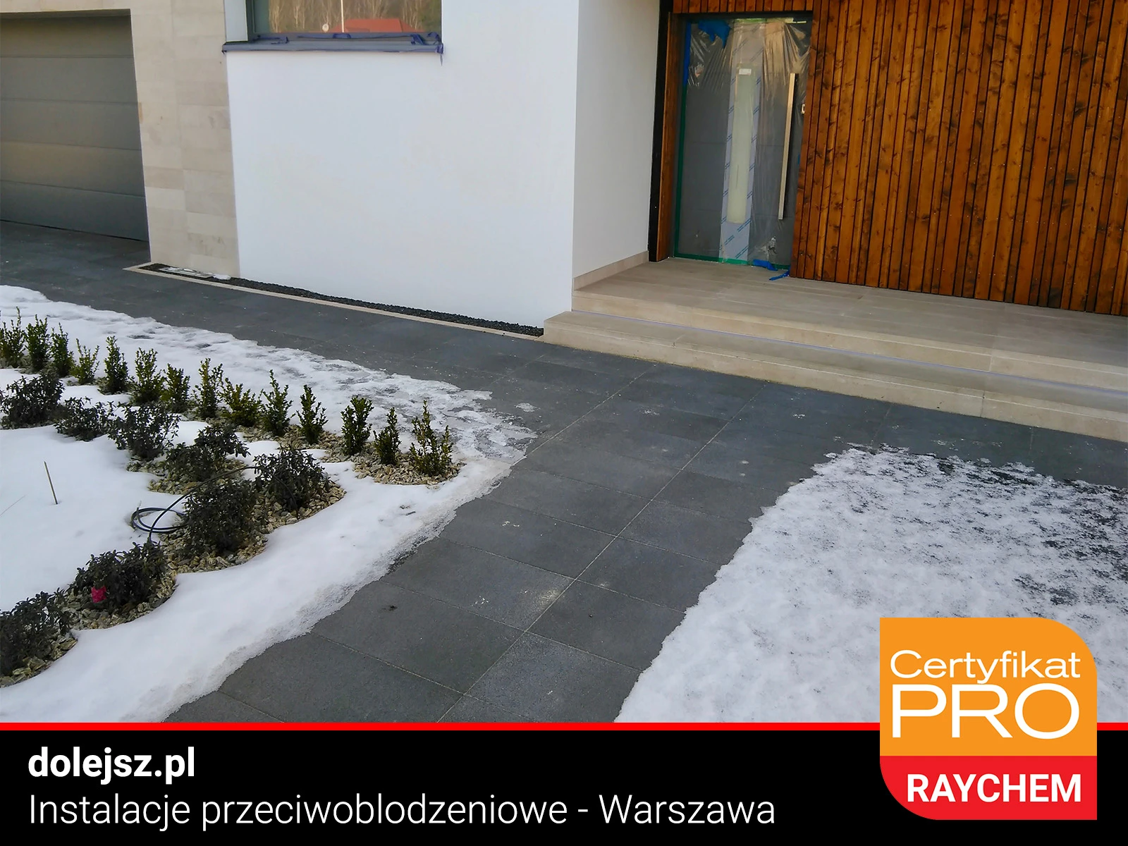 Efekty działania systemu przeciwoblodzeniowego