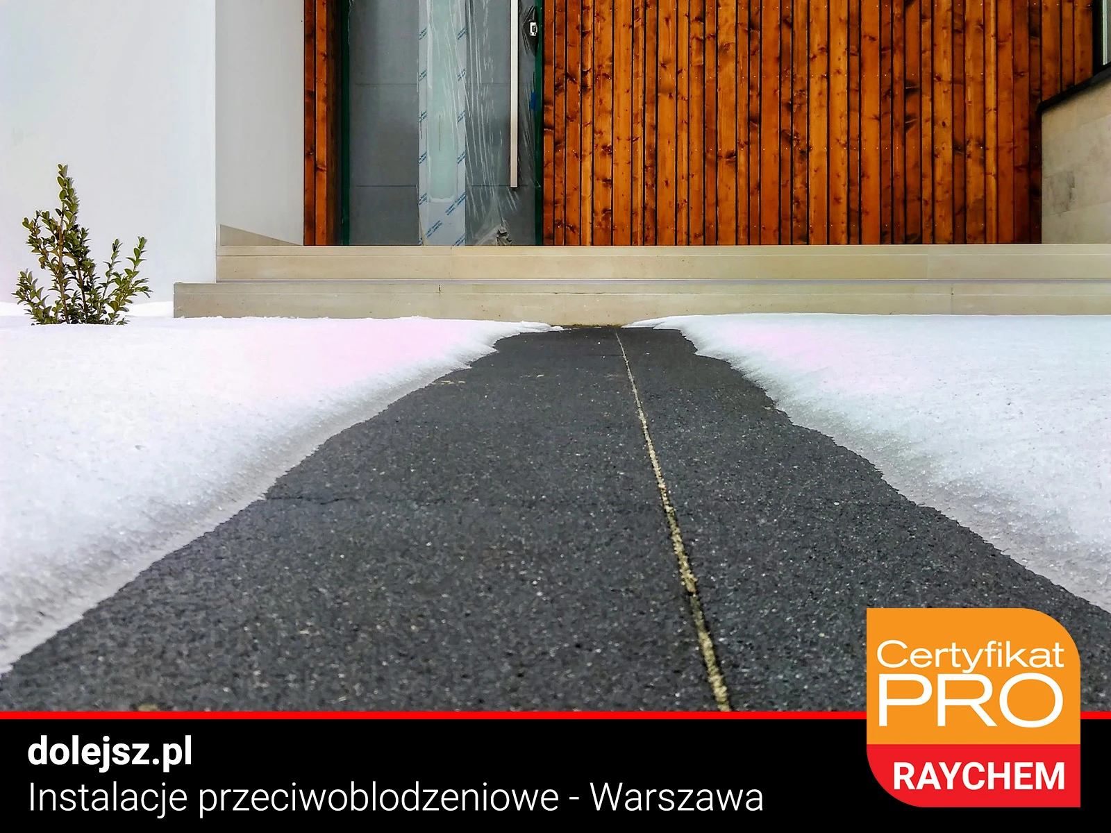 Ogrzewanie przeciwoblodzeniowe chodnika