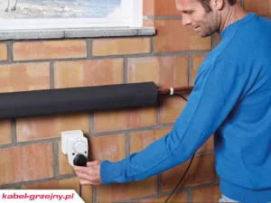 Kabel grzejny z wtyczką do ogrzewania rur