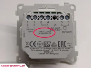 Co zrobić, gdy strefa grzewcza przekracza 3000W?